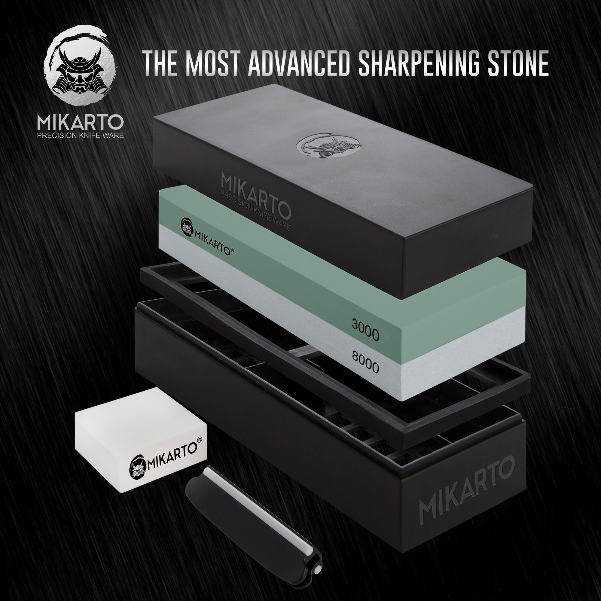 Dual Sided Water Stone Whetstone Knife Sharpener Sharpening Flattening  3000/8000 Bruce&Shark - Yahoo Shopping
