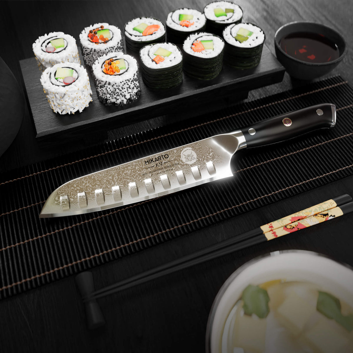 7&quot; Professional Grade Japanese Santoku Chef Knife