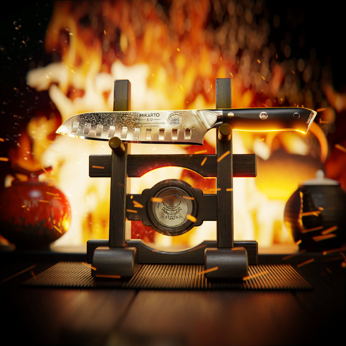 7&quot; Professional Grade Japanese Santoku Chef Knife